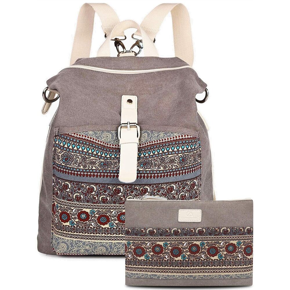 6021 Backpack Purse Set Fashion Casual Lightweight Shoulder Bag Wallet